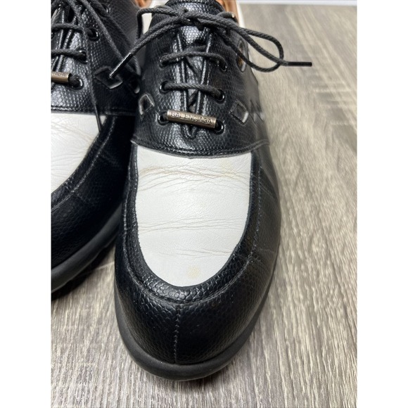Balenciaga Golf Shoes Logo Sz 23.5EEE US 7 90s VTG RARE Made in Japan - Picture 9 of 14